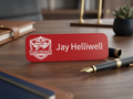 Plastic Name Tag with Backing pin